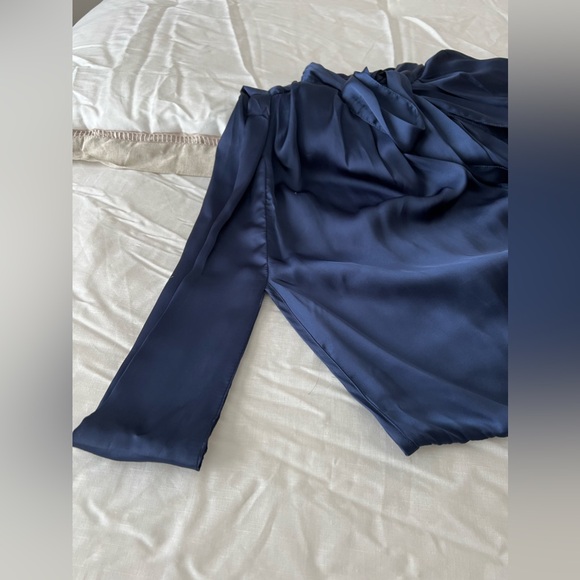 Romeo and Juliet Silky Neck Tie Blouse - Picture 7 of 9